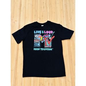 MTV Music Television Live & Loud T-Shirt Men's L Large NWOT 2022 Viacom
